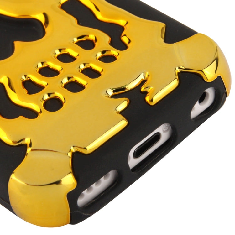 Skull Pattern Silicon + Plastic Case for iPhone 5C