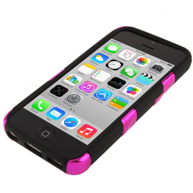 Skull Pattern Silicon + Plastic Case for iPhone 5C