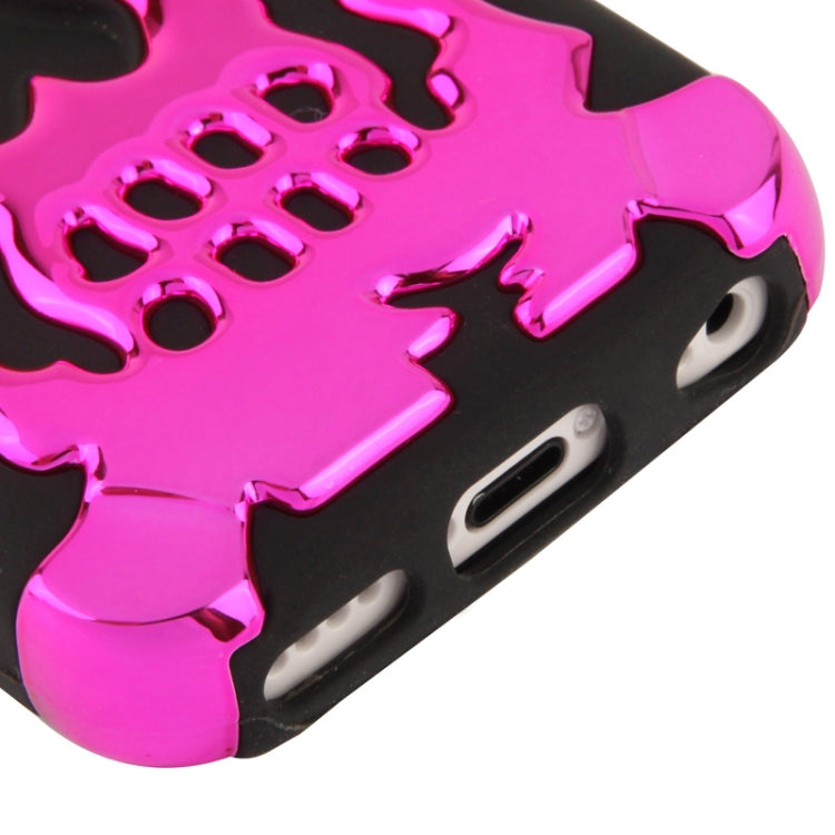 Skull Pattern Silicon + Plastic Case for iPhone 5C