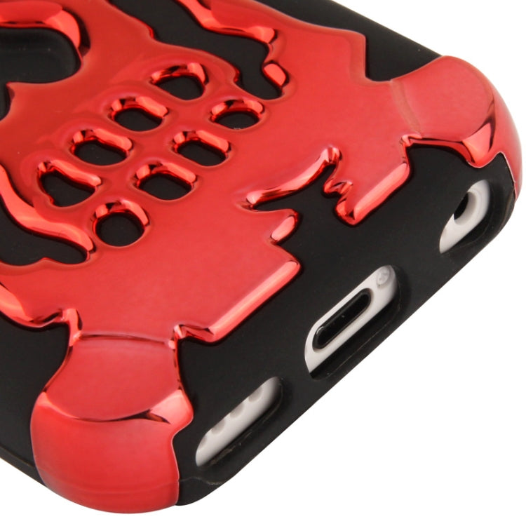 Skull Pattern Silicon + Plastic Case for iPhone 5C