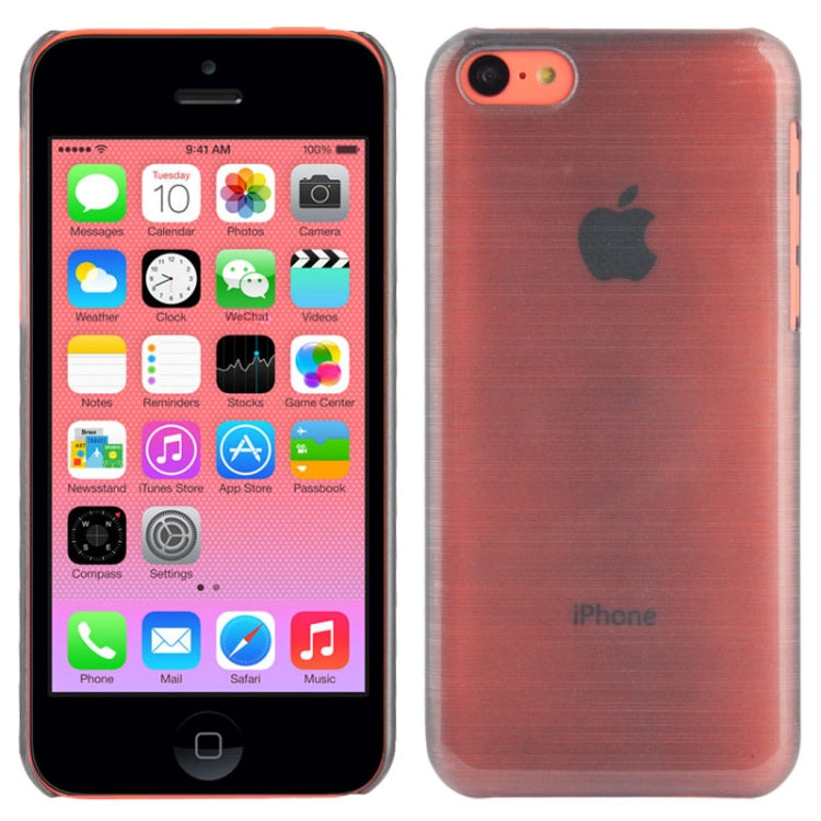 Smooth Surface Brushed Texture Plastic Case for iPhone 5C