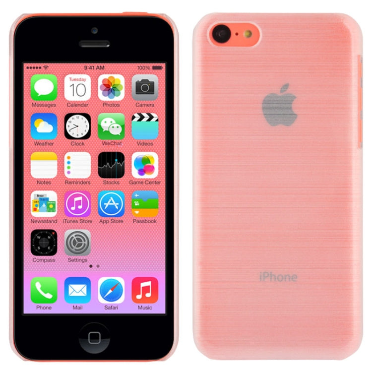 Smooth Surface Brushed Texture Plastic Case for iPhone 5C
