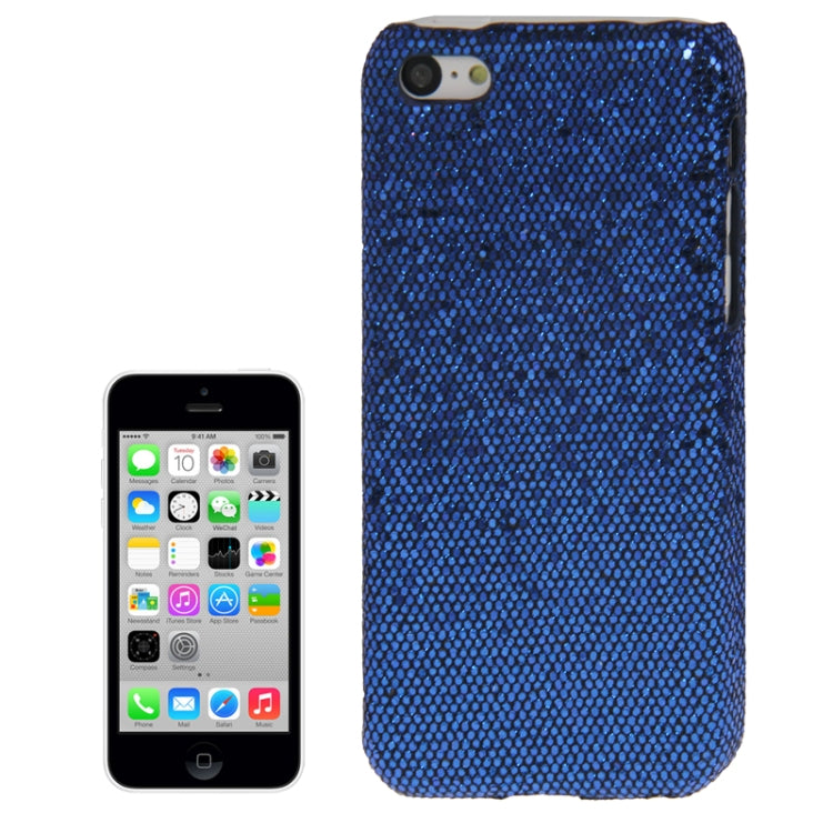 Glitter Powder Skinning Plating Plastic Case for iPhone 5C