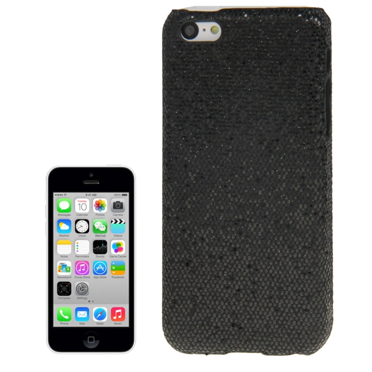 Glitter Powder Skinning Plating Plastic Case for iPhone 5C