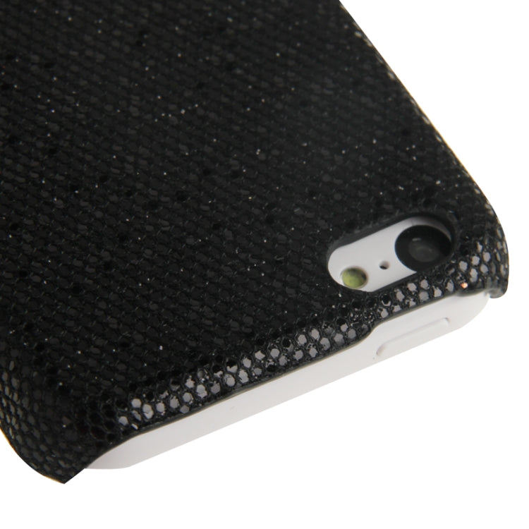 Glitter Powder Skinning Plating Plastic Case for iPhone 5C