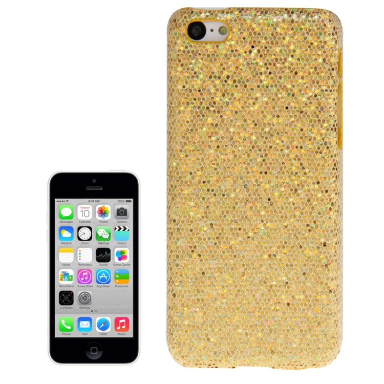 Glitter Powder Skinning Plating Plastic Case for iPhone 5C