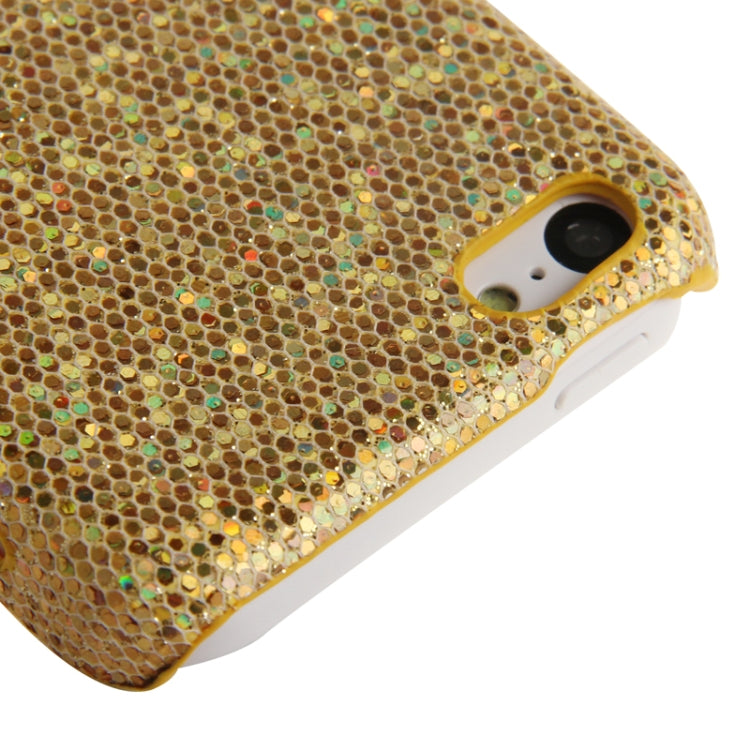 Glitter Powder Skinning Plating Plastic Case for iPhone 5C