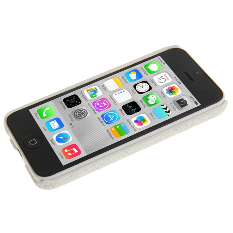 Glitter Powder Skinning Plating Plastic Case for iPhone 5C