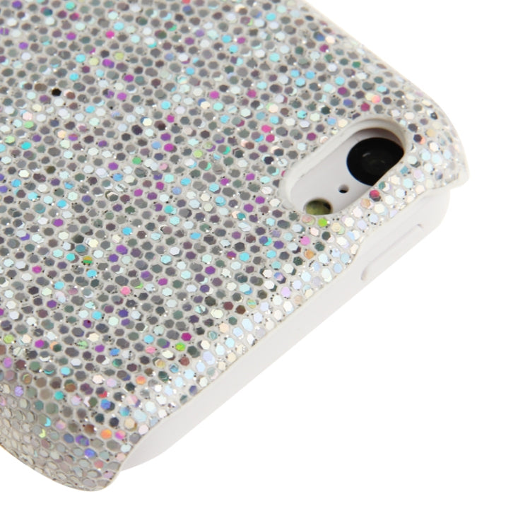 Glitter Powder Skinning Plating Plastic Case for iPhone 5C