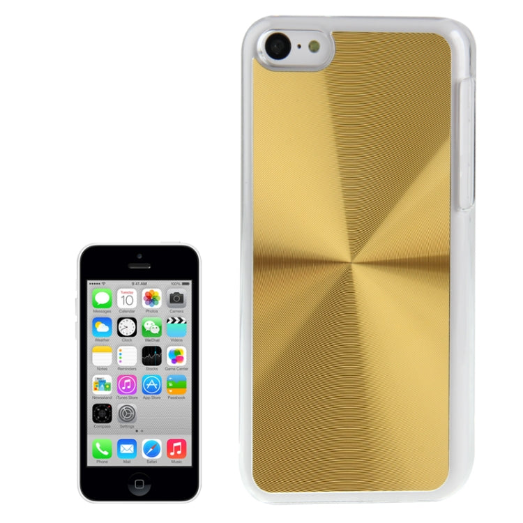 CD Texture Metal Paste Skin Crystal Protective Case for iPhone 5C