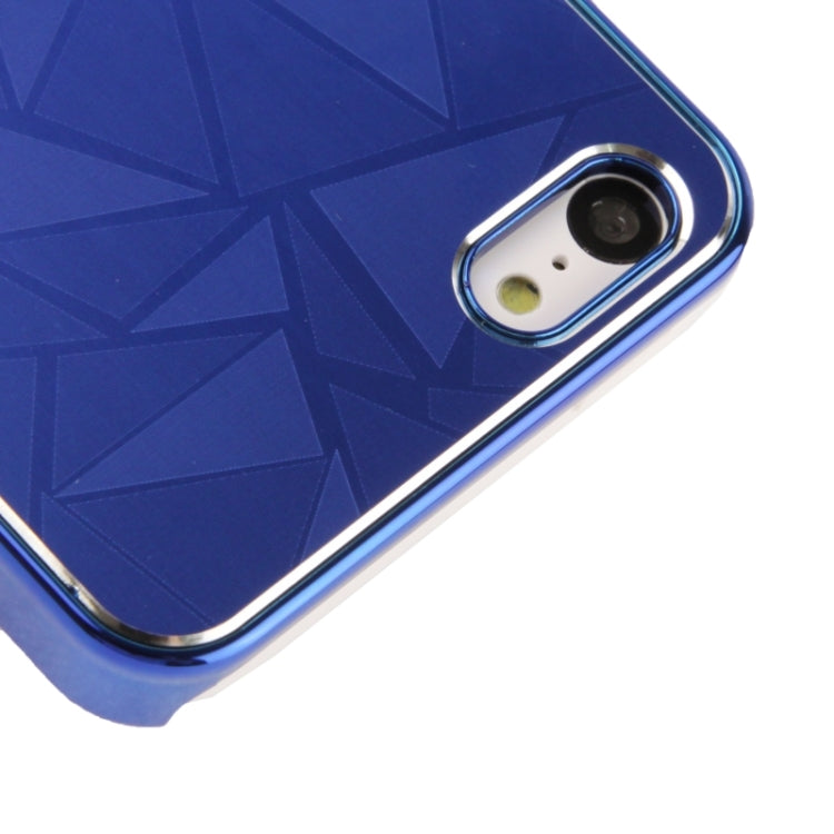 Geometric Triangle Pattern Metal Paste Plating Skinning Plastic Case for iPhone 5C