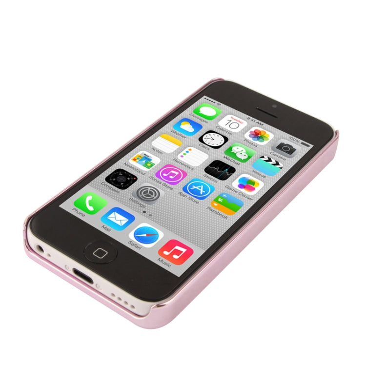 Geometric Triangle Pattern Metal Paste Plating Skinning Plastic Case for iPhone 5C