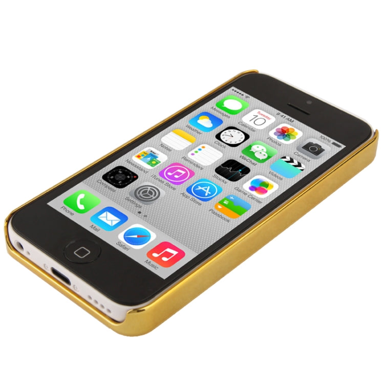 Geometric Triangle Pattern Metal Paste Plating Skinning Plastic Case for iPhone 5C