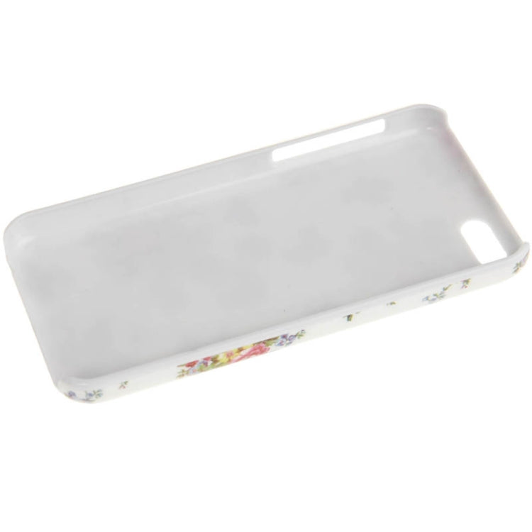 Smooth Chinese Rose Pattern Plastic Case for iPhone 5C