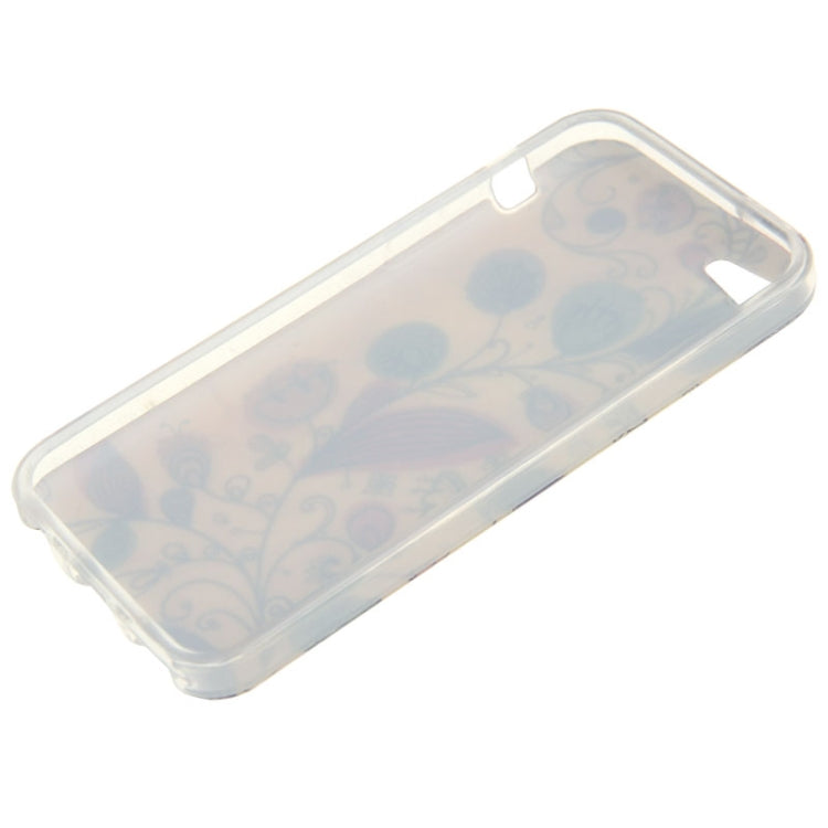 Creative Plant Pattern TPU Protective Case for iPhone 5C
