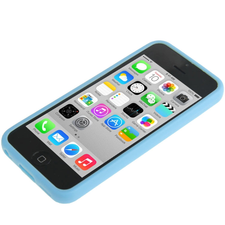 Transparent Plastic + TPU Frame Case for iPhone 5C