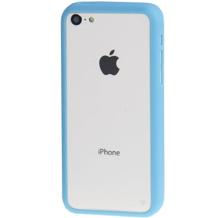 Transparent Plastic + TPU Frame Case for iPhone 5C