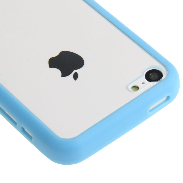 Transparent Plastic + TPU Frame Case for iPhone 5C