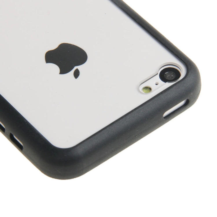Transparent Plastic + TPU Frame Case for iPhone 5C