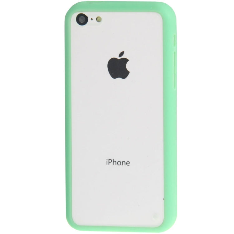Transparent Plastic + TPU Frame Case for iPhone 5C