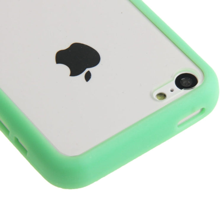 Transparent Plastic + TPU Frame Case for iPhone 5C