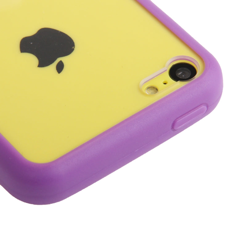 Transparent Plastic + TPU Frame Case for iPhone 5C