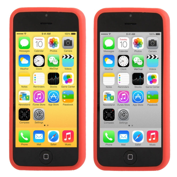 Transparent Plastic + TPU Frame Case for iPhone 5C