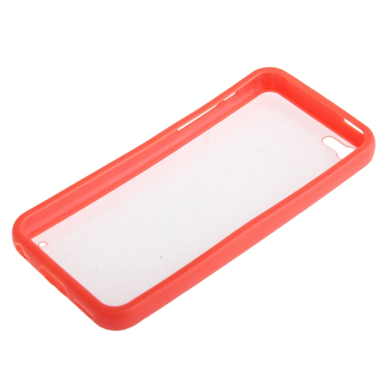 Transparent Plastic + TPU Frame Case for iPhone 5C