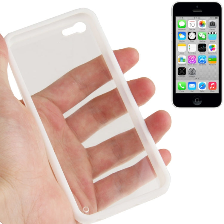 Transparent Plastic + TPU Frame Case for iPhone 5C