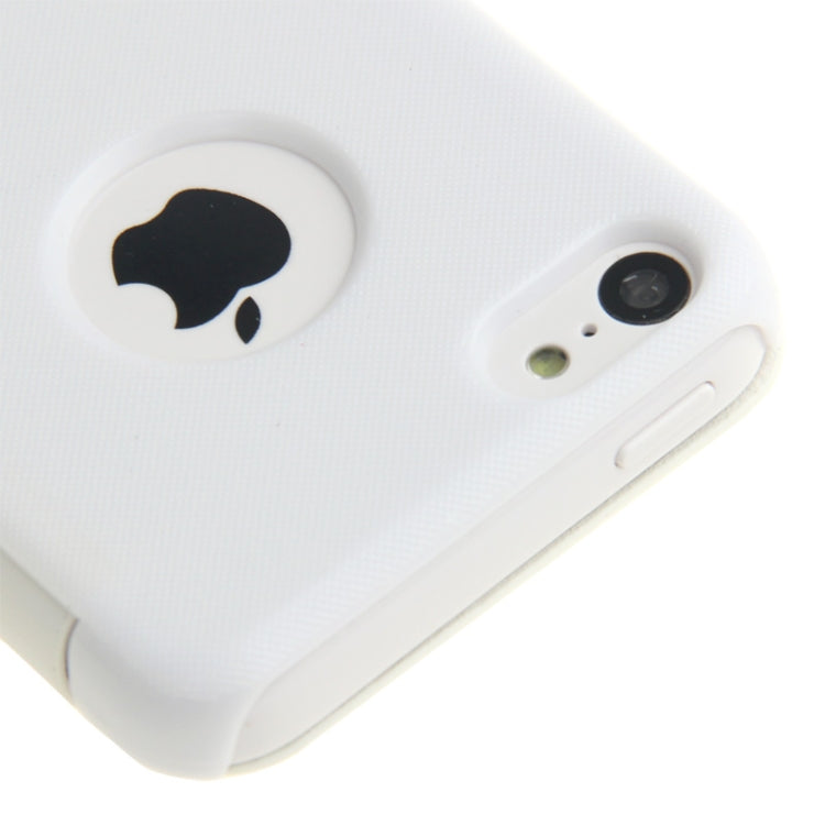 Brushed Texture Horizontal Flip Leather Case for iPhone 5C(White)