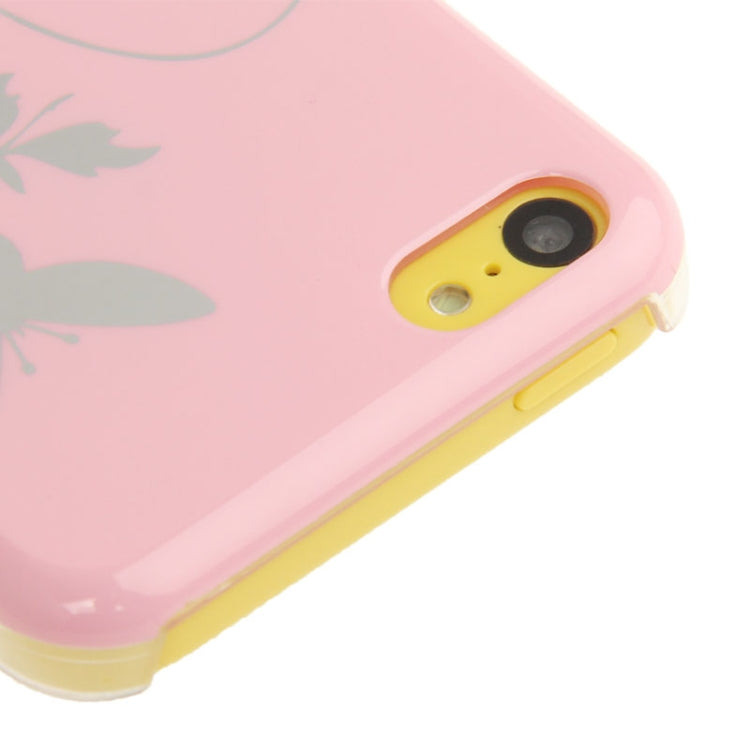 Butterfly Pattern Smooth Surface Plastic Case for iPhone 5C