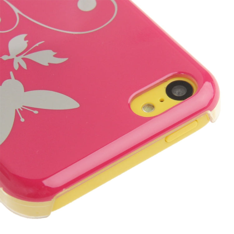 Butterfly Pattern Smooth Surface Plastic Case for iPhone 5C