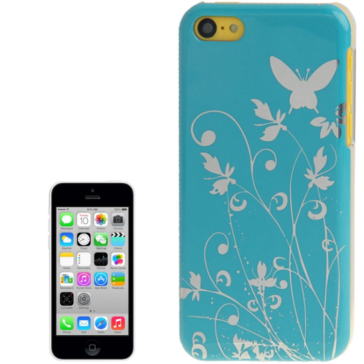 Butterfly Pattern Smooth Surface Plastic Case for iPhone 5C
