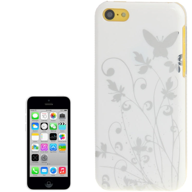 Butterfly Pattern Smooth Surface Plastic Case for iPhone 5C