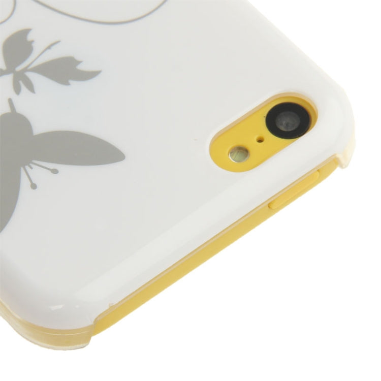 Butterfly Pattern Smooth Surface Plastic Case for iPhone 5C