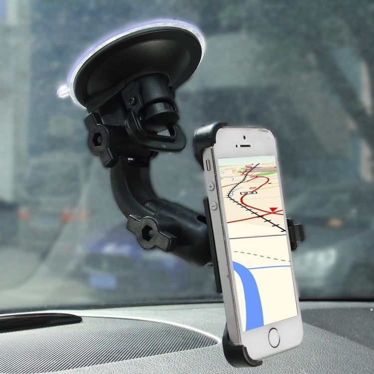 Young Player 360 Degree Rotatable Car Sucker Holder, For iPhone 5 & 5C & 5S(Black)