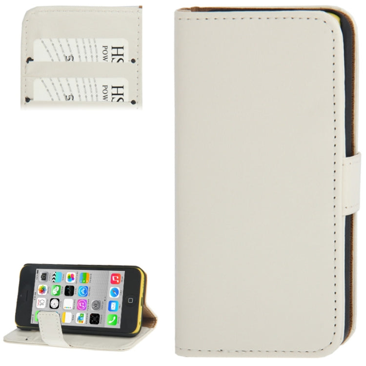 Crazy Horse Texture Leather Case with Credit Card Slot & Holder for iPhone 5C