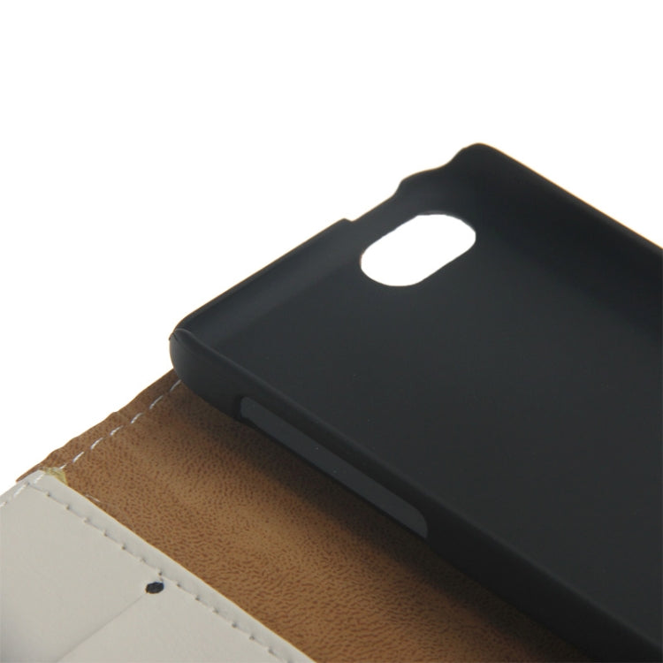 Crazy Horse Texture Leather Case with Credit Card Slot & Holder for iPhone 5C