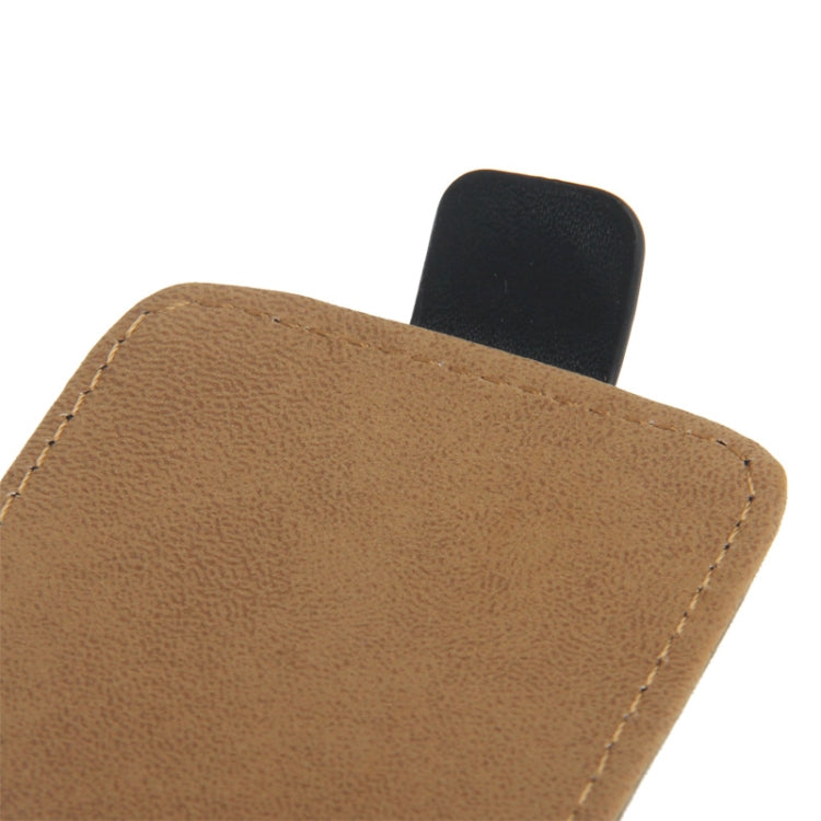 Vertical Flip Leather Case for iPhone 5C(Black)