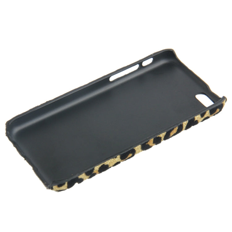 Yellow Leopard Pattern Shimmering Powder Plastic Case for iPhone 5C(Yellow)