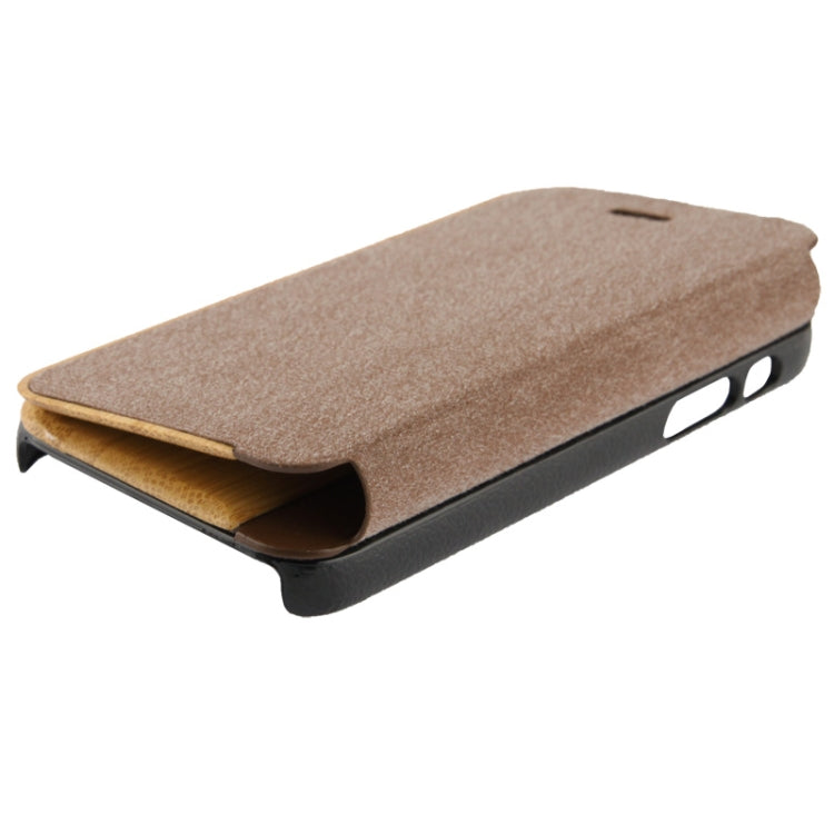 Bamboo and Magnetic Materials Horizontal Flip Leather Case for iPhone 5C