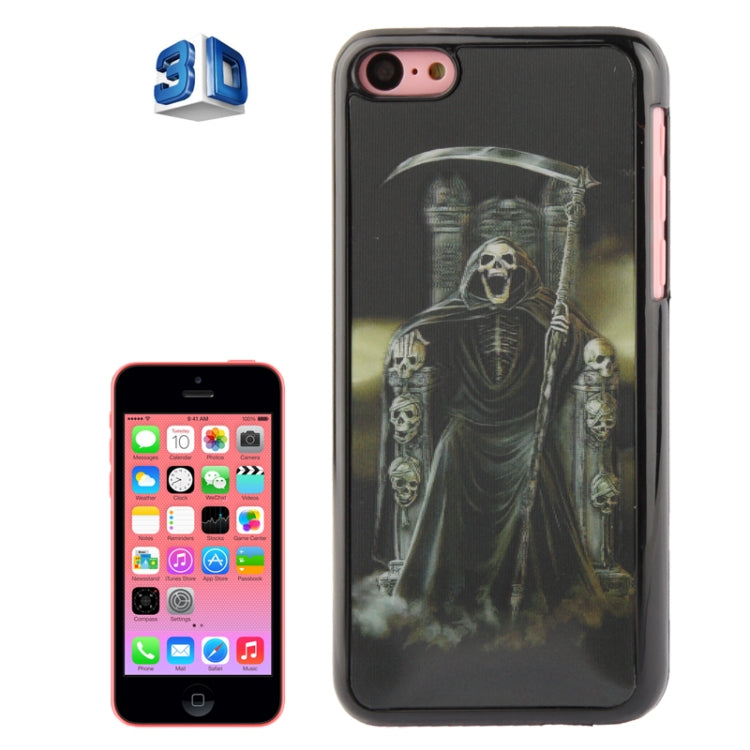3D Effects Skull Pattern Plastic Case for iPhone 5C