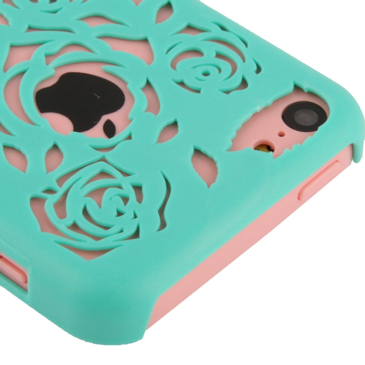 Hollow Carved Rose Plastic Case for iPhone 5C