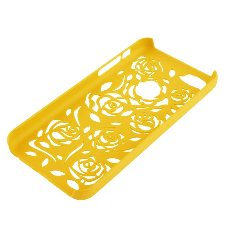 Hollow Carved Rose Plastic Case for iPhone 5C