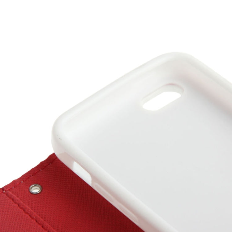 Colourful Dot Pattern Leather Case with Credit Card Slots & Holder & Lanyard for iPhone 5C