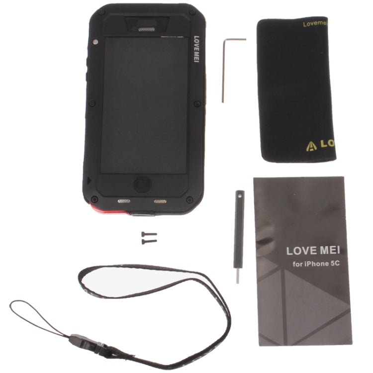 Metal Ultra-thin Rain Resistant / Waterproof, Sandproof, Snowproof, Dirtproof Protective Case for iPhone 5C