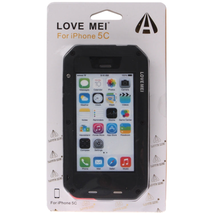 Metal Ultra-thin Rain Resistant / Waterproof, Sandproof, Snowproof, Dirtproof Protective Case for iPhone 5C
