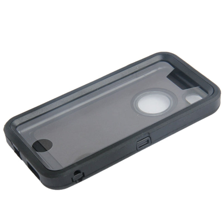 Plastic + Screen Protector + TPU Combination Case for iPhone 5C(Black)