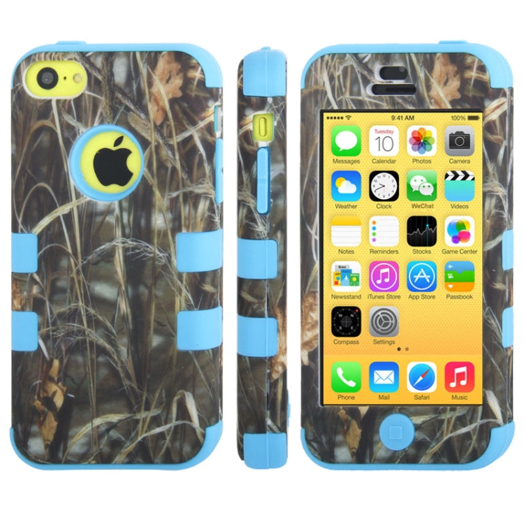Reeds Pattern Plastic + Silicon Combination Case for iPhone 5C