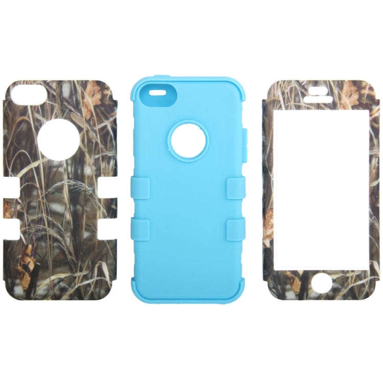Reeds Pattern Plastic + Silicon Combination Case for iPhone 5C